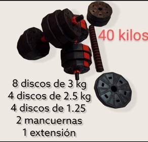 Mancuernas Hexagonales 40 KG