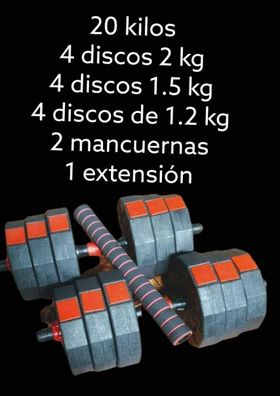 Mancuernas Hexagonales 20KG