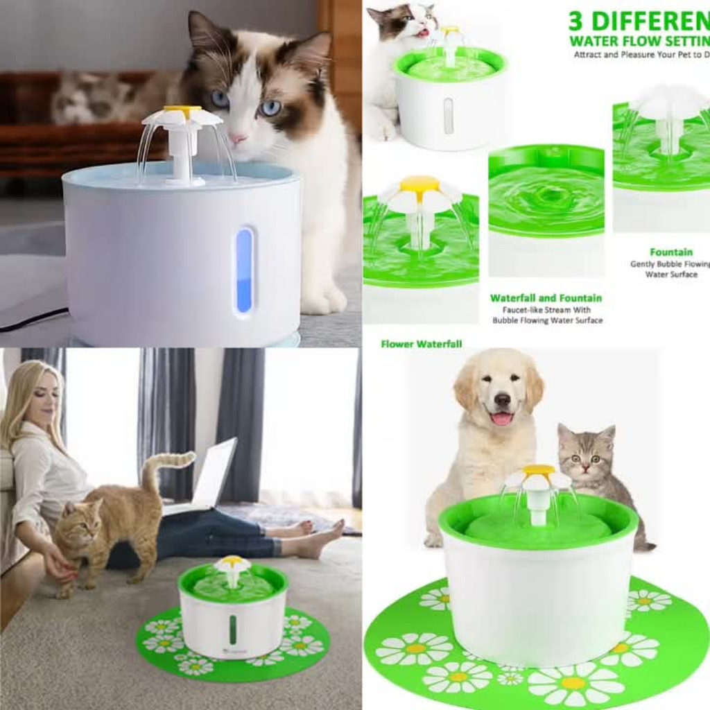 Fuente de agua automática mascotas