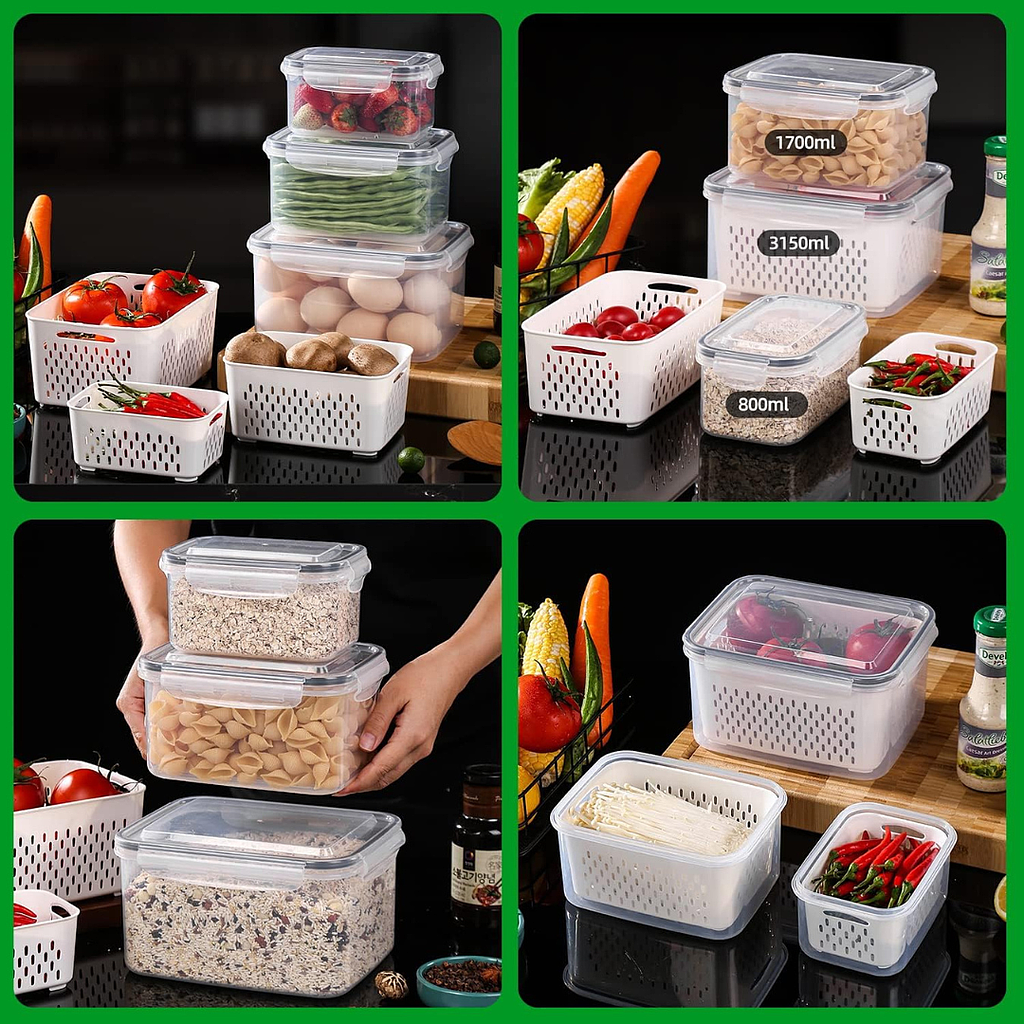 Set De Organizadores Con Colador