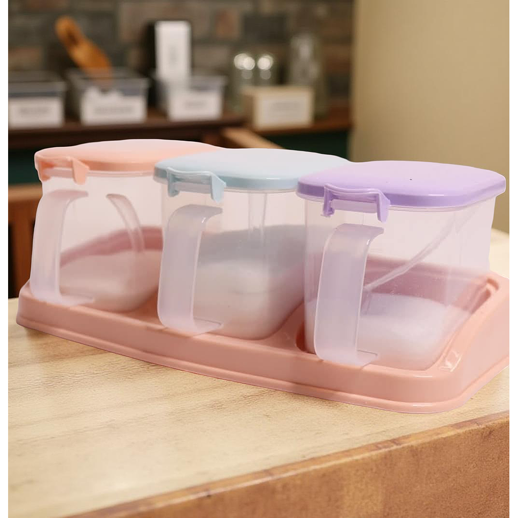 🧂Trio De Recipientes de Especias para Cocina🧄