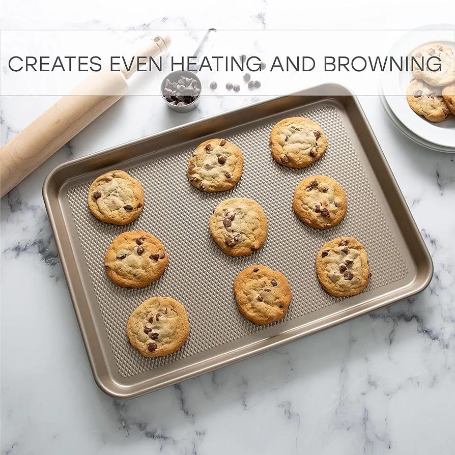 👨‍🍳Dúo De Bandejas Antiadherentes para Hornear🍪
