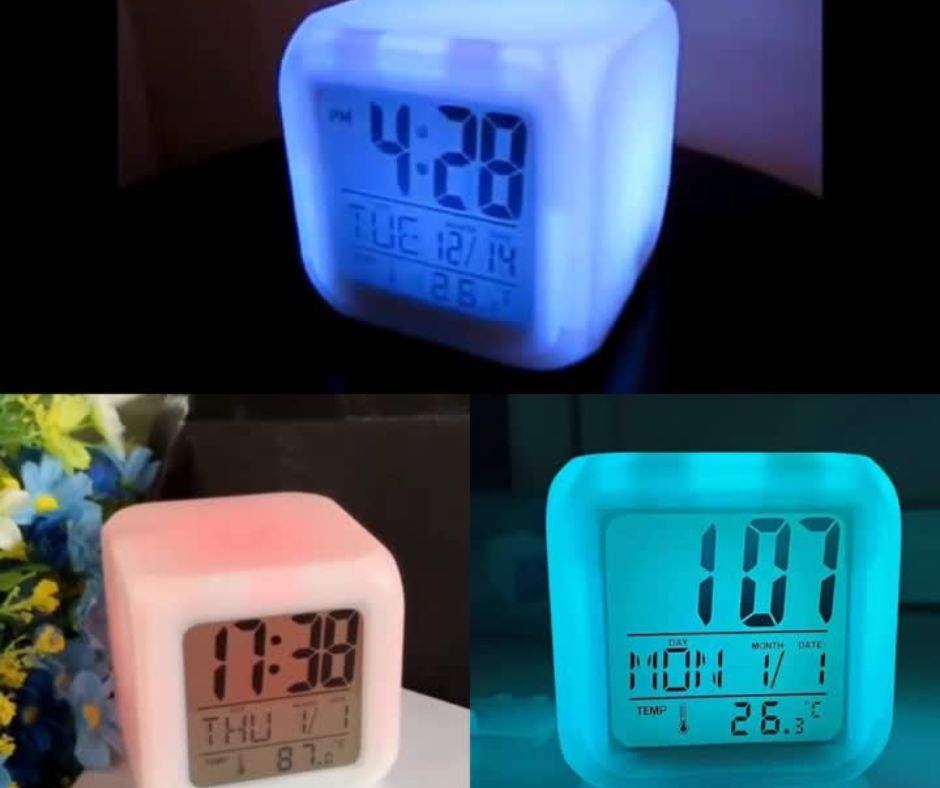 🏠Cubo Reloj Despertador RGB🏠