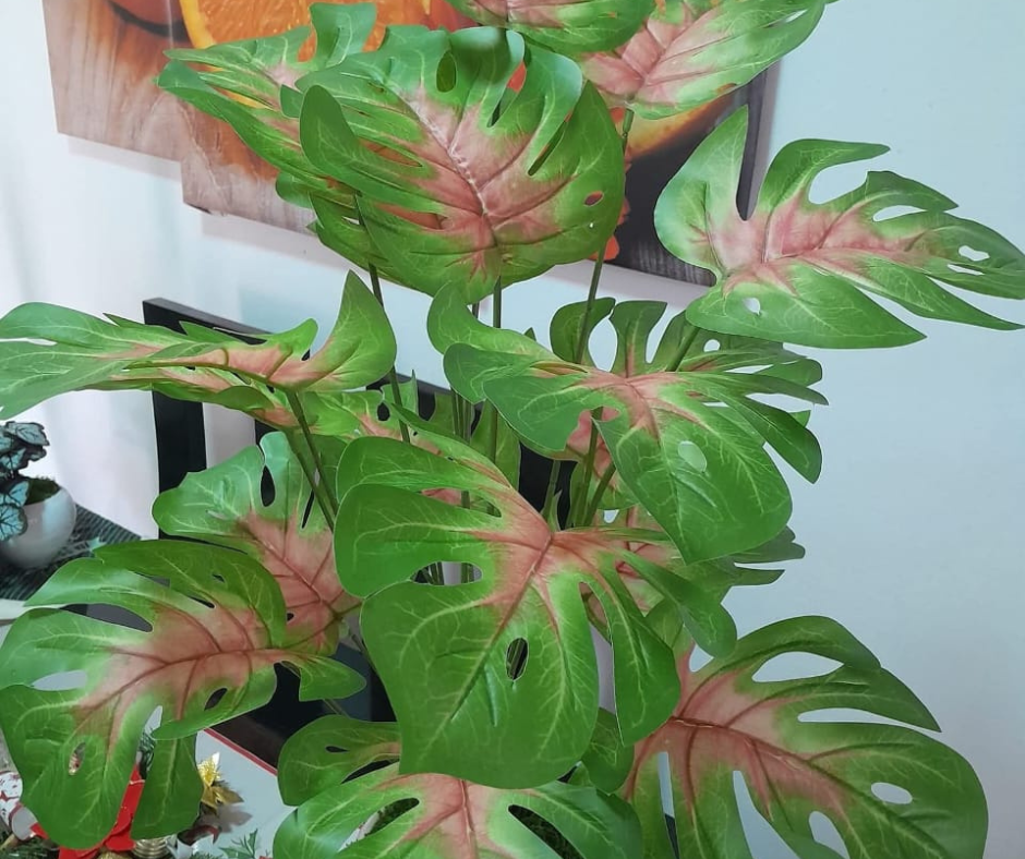 🌳Hoja de Manzana Artificial Mostera🌳