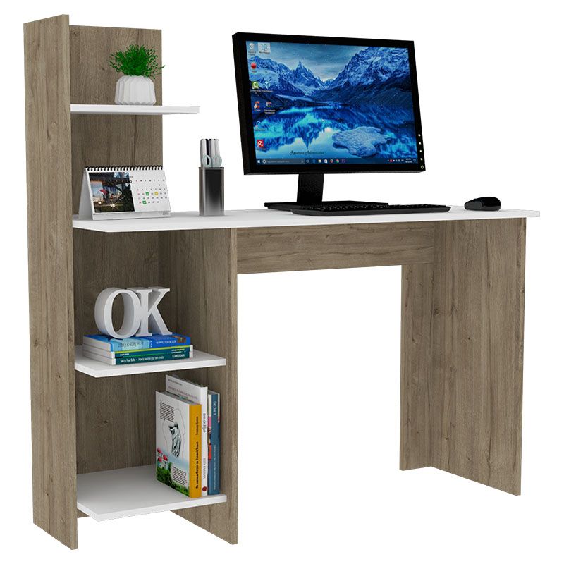 💻Escritorio Con Repisas Vilna📚