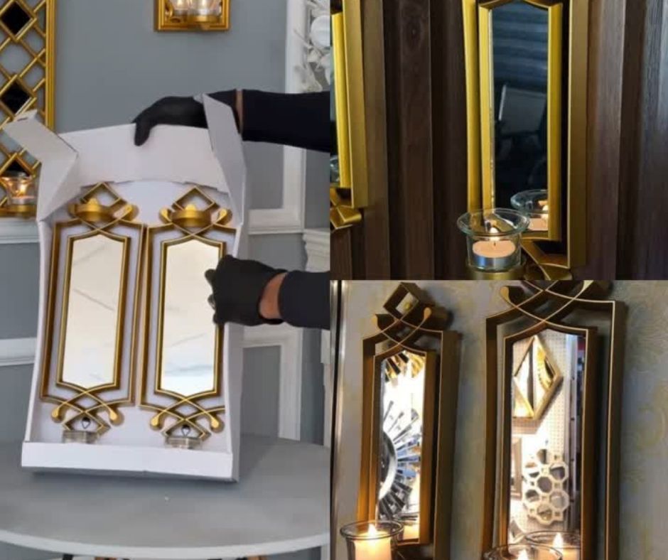 🕯Candelabro de Pared con Espejo🕯