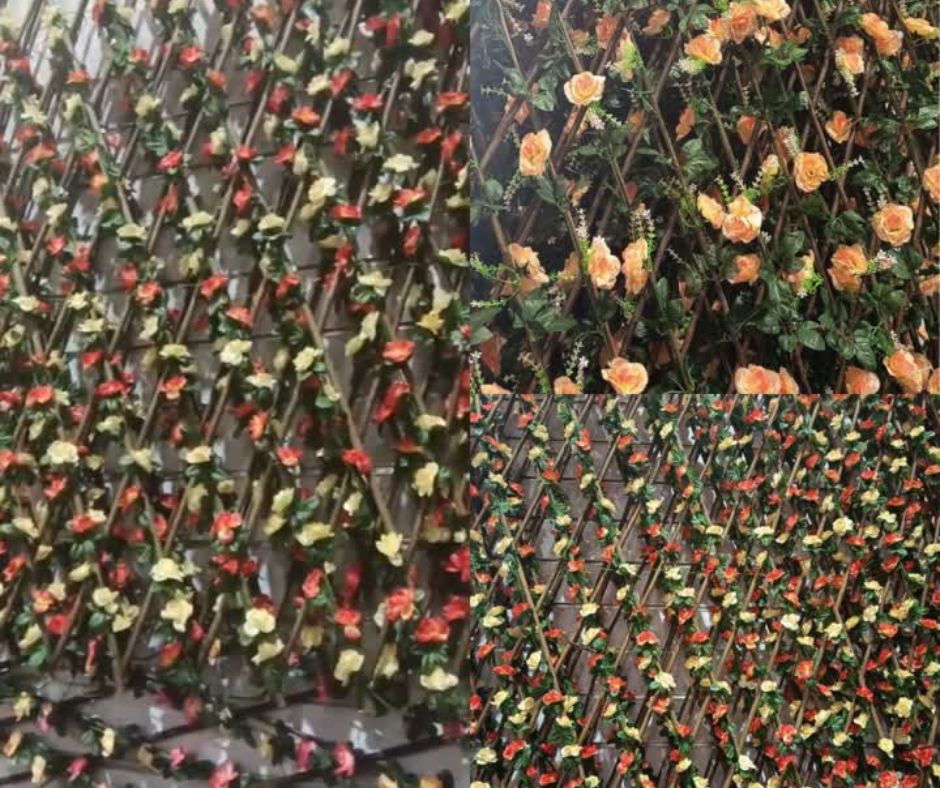 🌹Reja Expandible de Flores Artificiales🌹