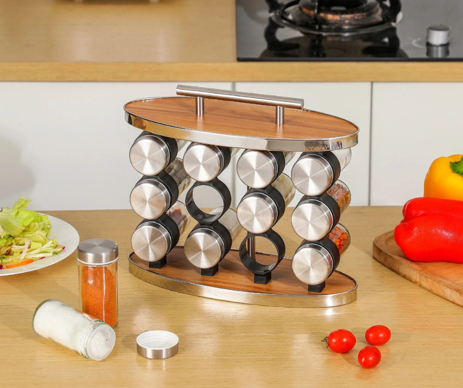 🥜 Torre de Organizador de Especias 🧂