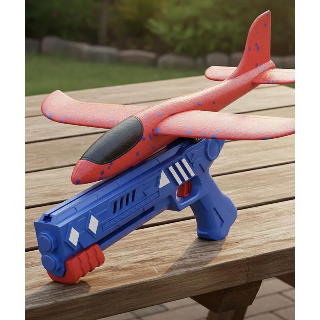 🚀Lanza Aviones de Juguete! 🎯
