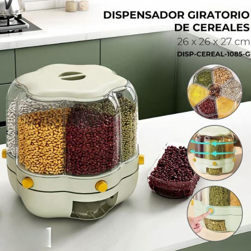 🥨 Dispensador Giratorio de Granos🥨