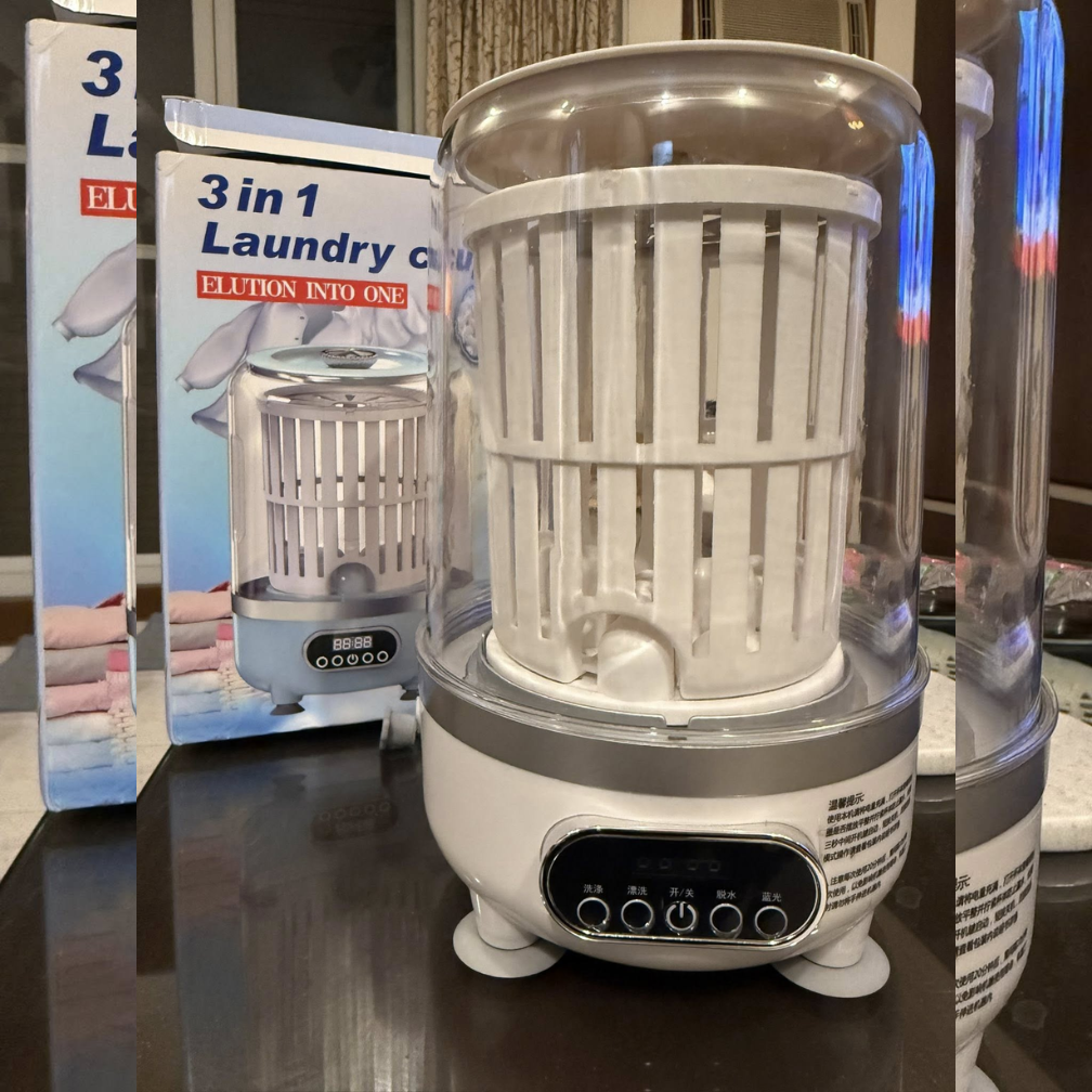 👕 Mini Lavadora Portátil 3 en 1 🧺