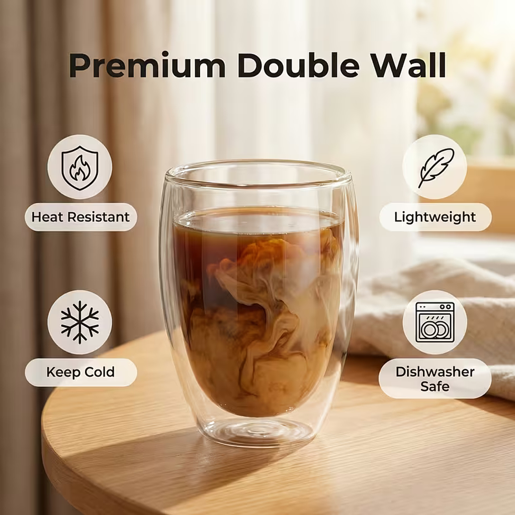 🥃Set de Vasos ThermoStyle Doble Pared 🥃