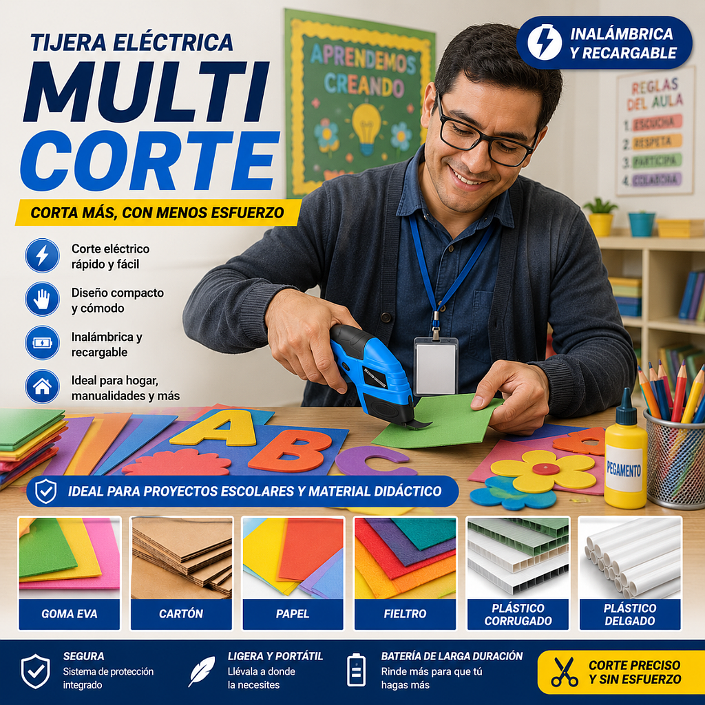 ✂️📕Tijera Eléctrica MultiCorte✂️📕