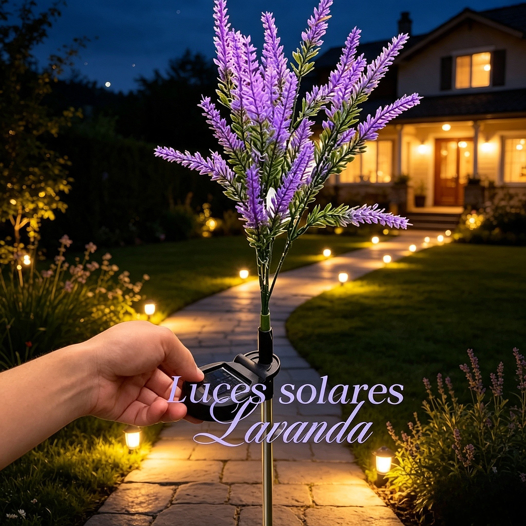 🌿✨Lavanda Solar Decorativa✨🌿
