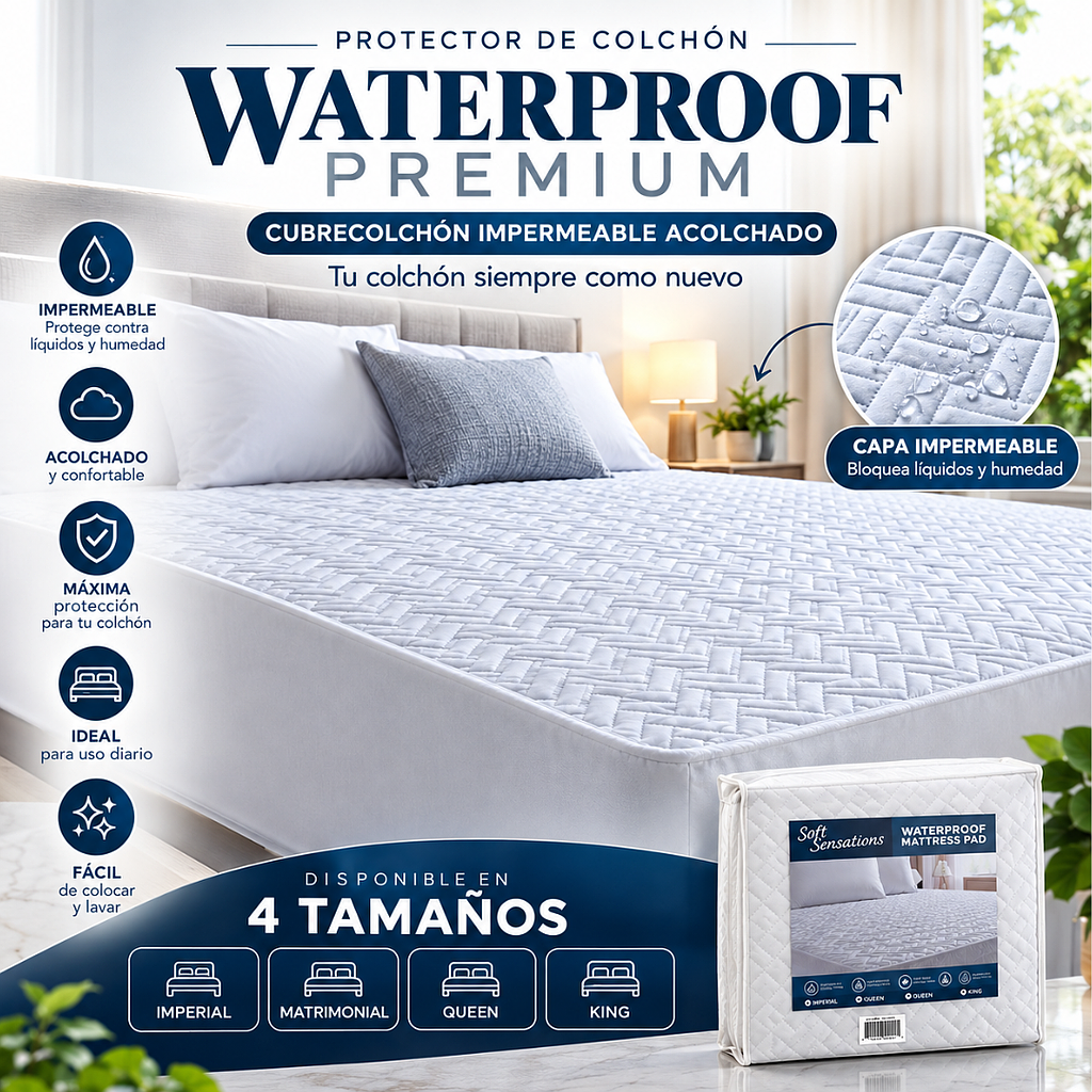 🛏️ Protector de Colchón Waterproof Premium🛏️