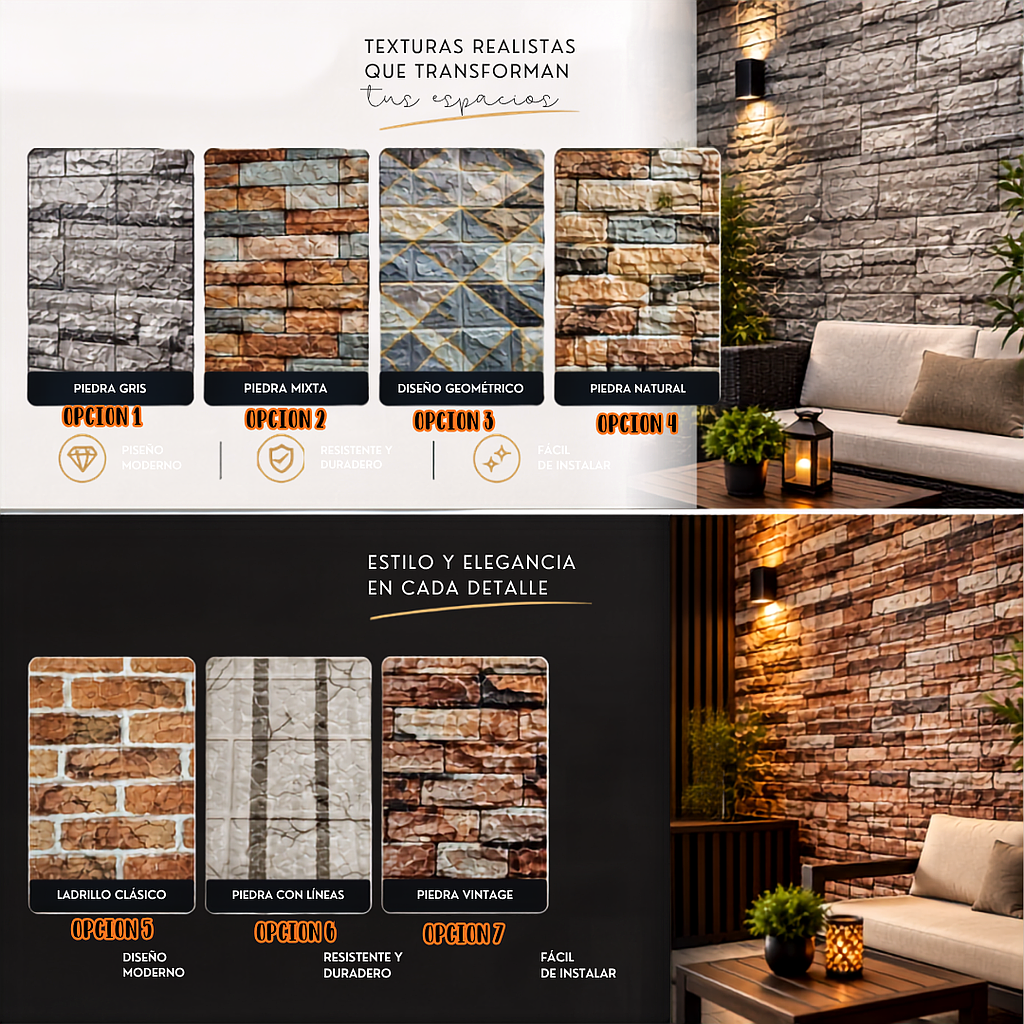 🏚️Paneles Piedra 3D Premium🏚️
