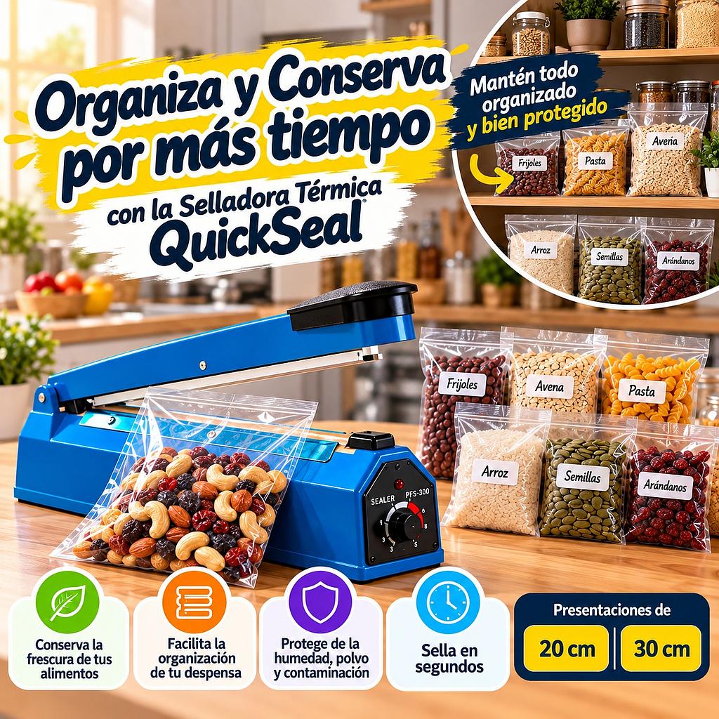 👨‍🍳 Selladora Térmica QuickSeal 🫘