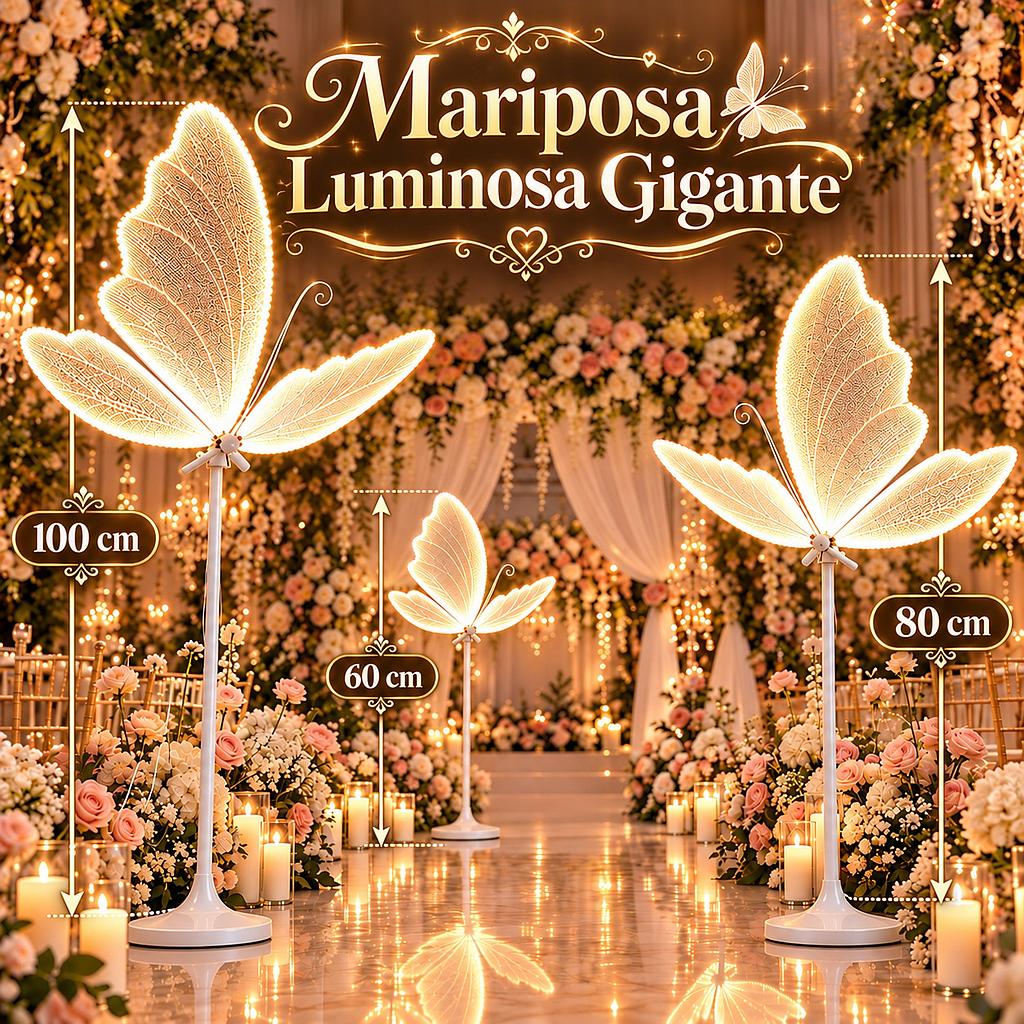 🦋 Mariposa Luminosa Gigante 🦋