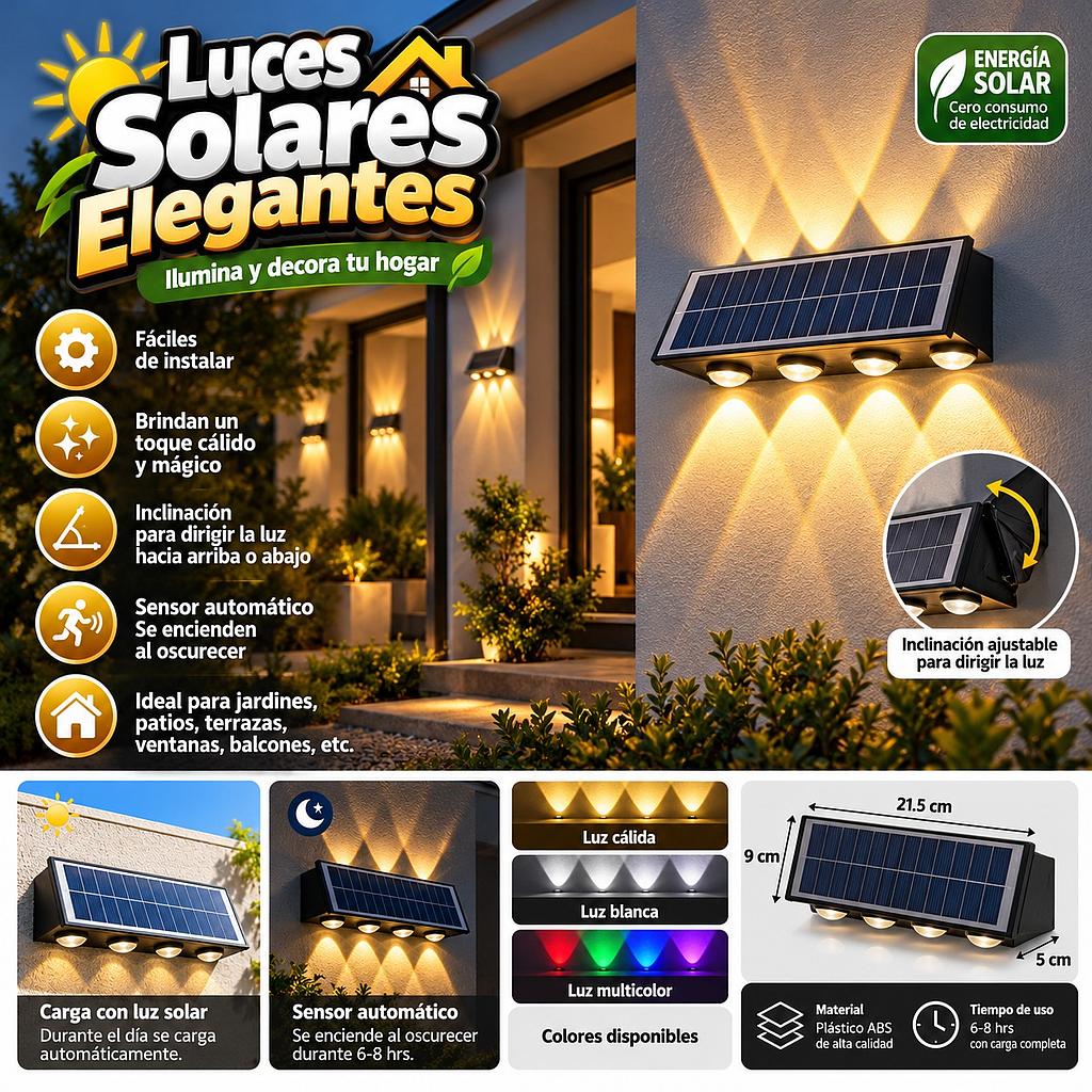 🌞Luces Solares Elegantes🏡