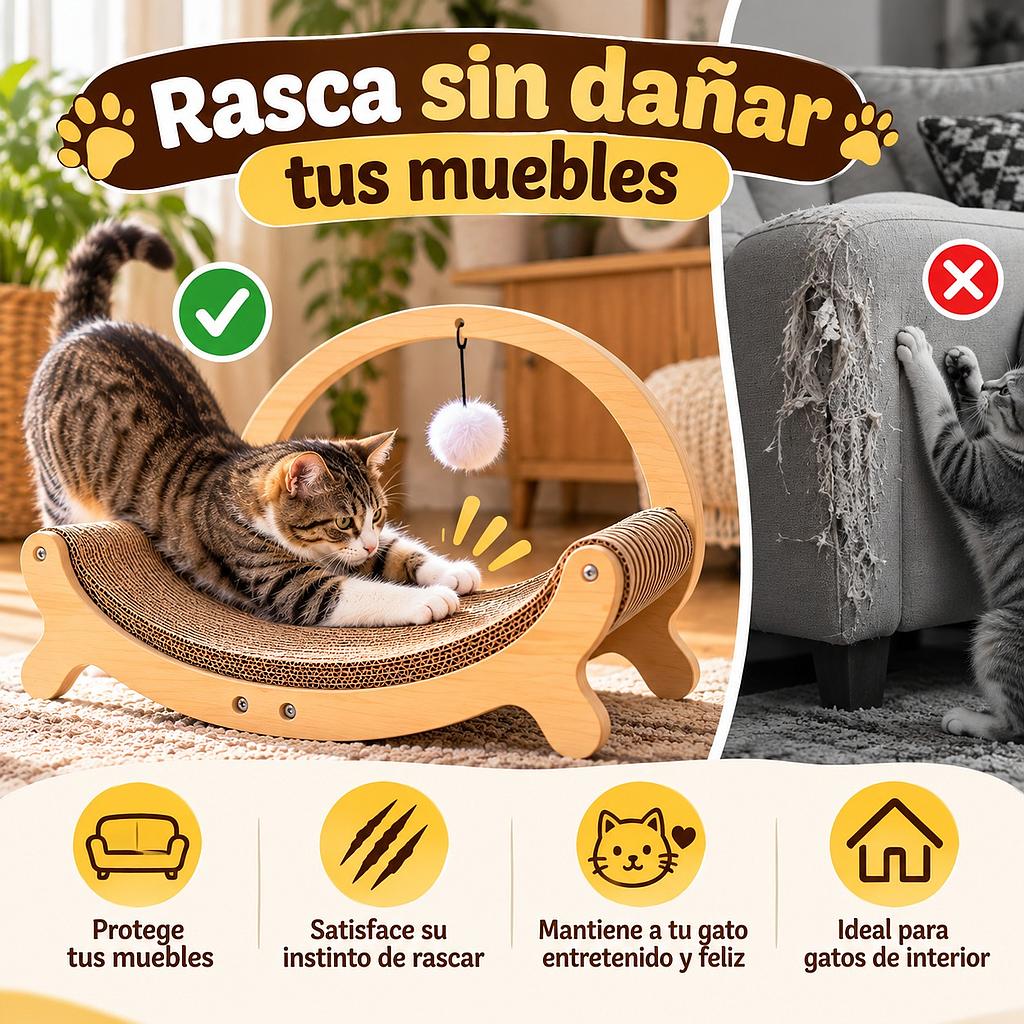 😸 Cama Rascadora 3 en 1 para Gatos 😻