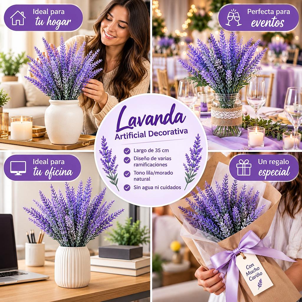 🪻Lavanda Artificial Decorativa🪻