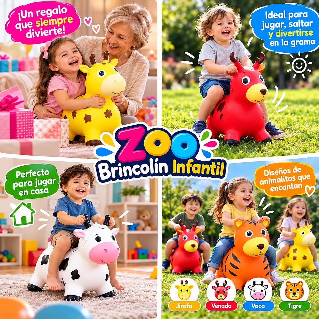 🐯Zoo Brincolín Infantil🦒