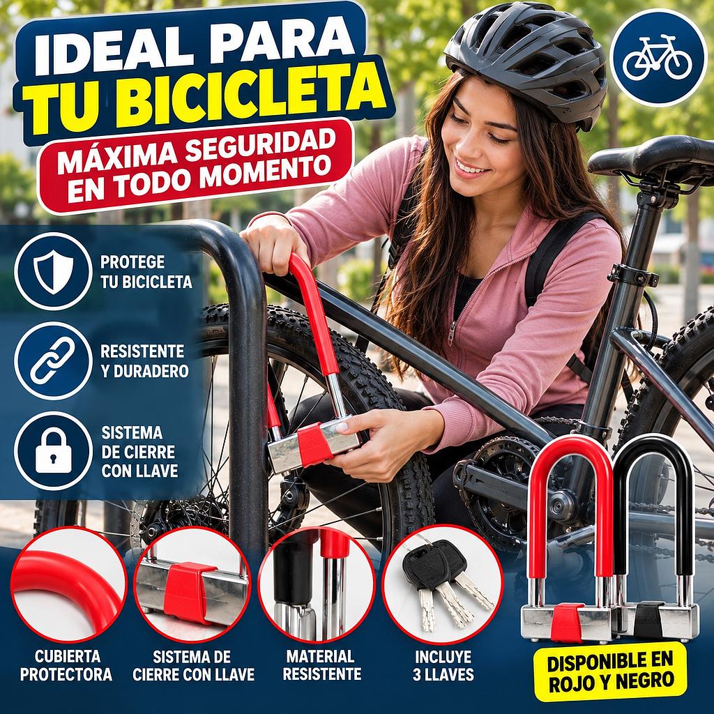 🏍️Candado Antirrobo para Moto o Bicicleta🚲