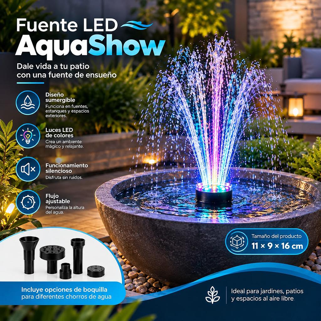 ⛲Fuente LED Mágica AquaShow⛲