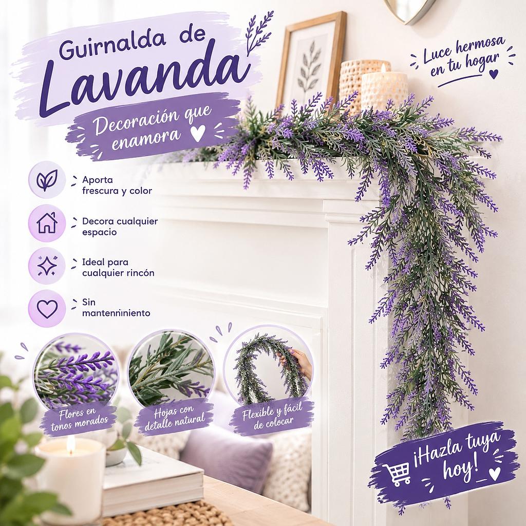 🪻Cascada Floral De Lavanda🪻