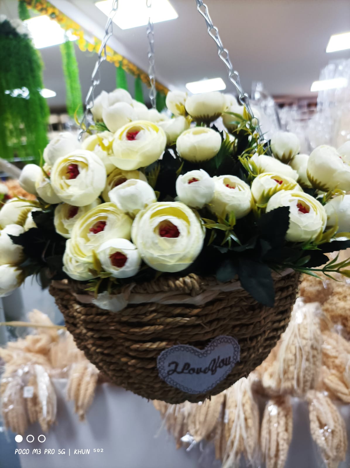 Cesta Colgante de Rosas