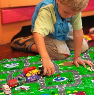 Alfombras Puzzle Para Niños Diseño de Ciudad