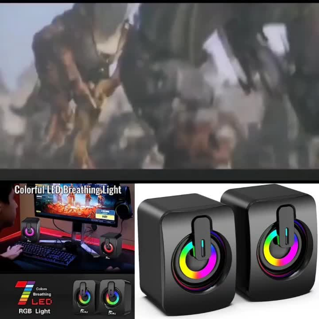 Bocinas Gamers Para Computadora y Teléfono Celular