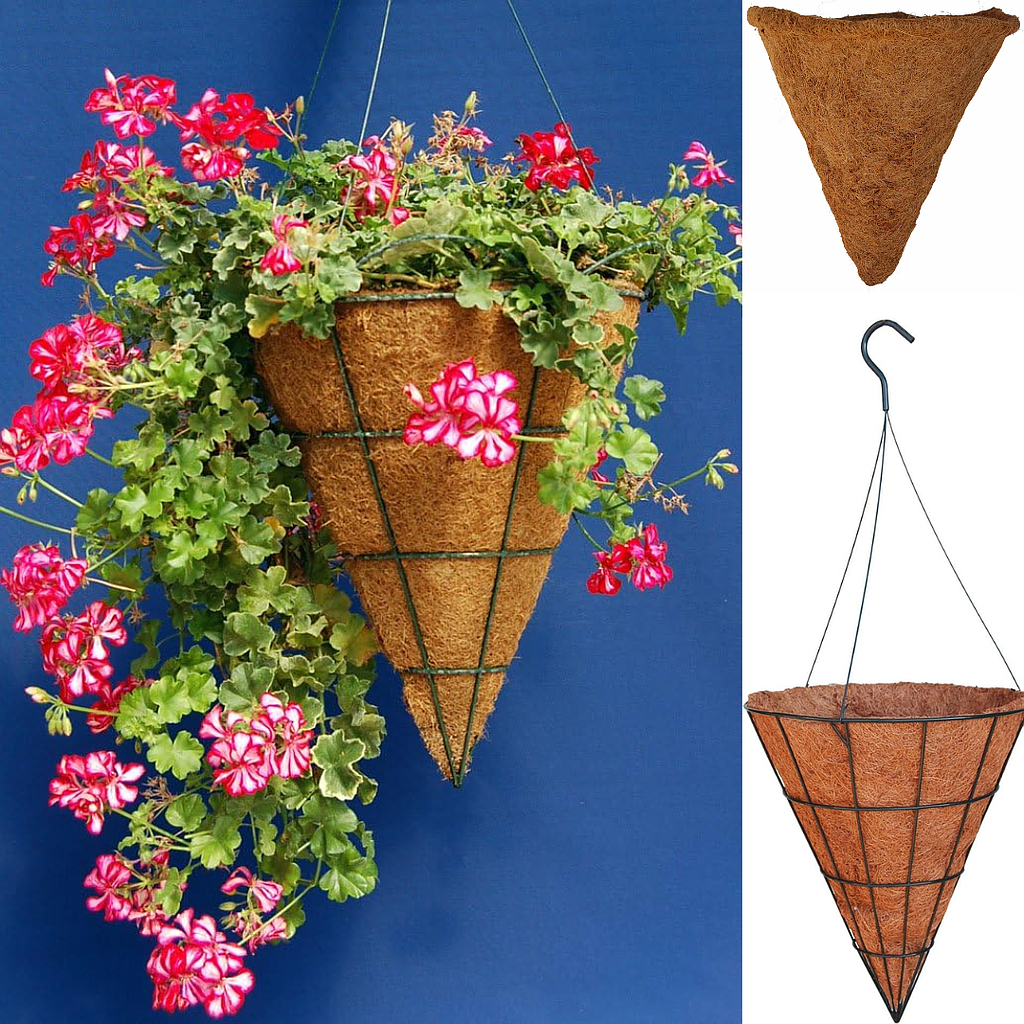 Cesta Colgante Con Fibra de Coco
