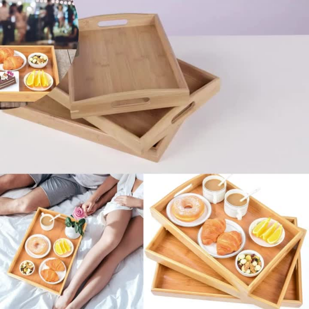 Bandejas Premium De Bambú