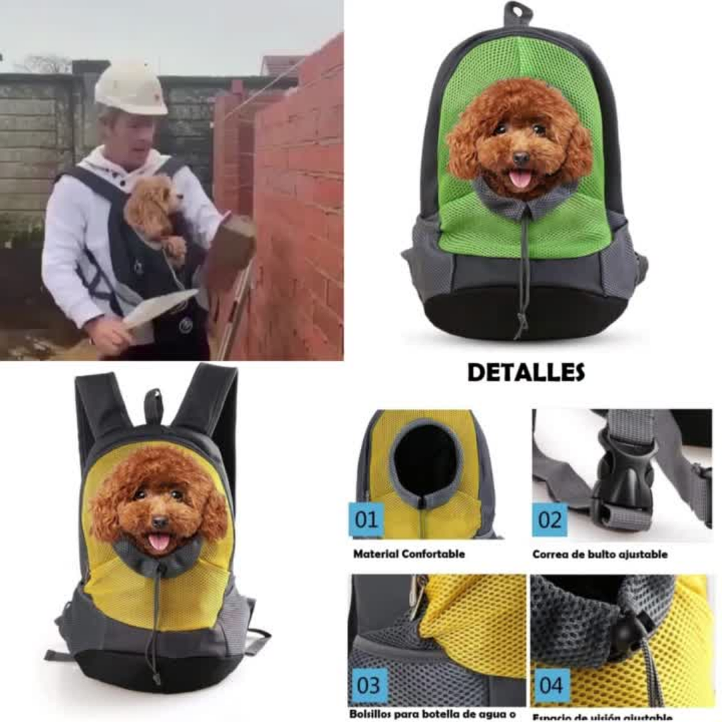 Mochila Portátil Para Mascotas