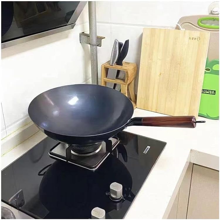 Wok Sartén Antiadherente De Acero Al Carbono