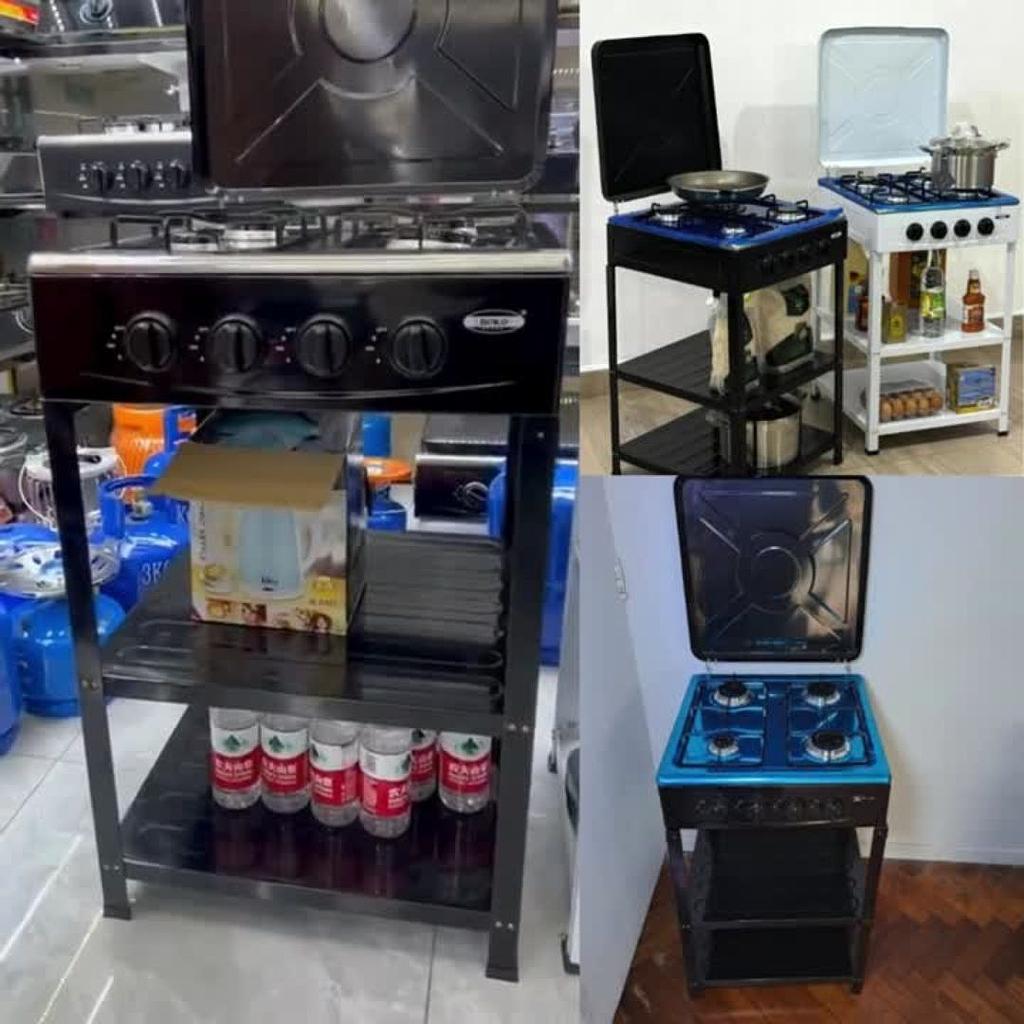 Estufa De 4 Hornillas Con Estante
