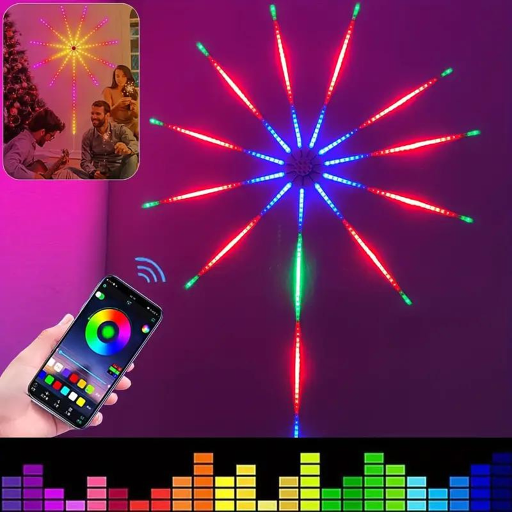 Luz LED De Fuegos Artificiales