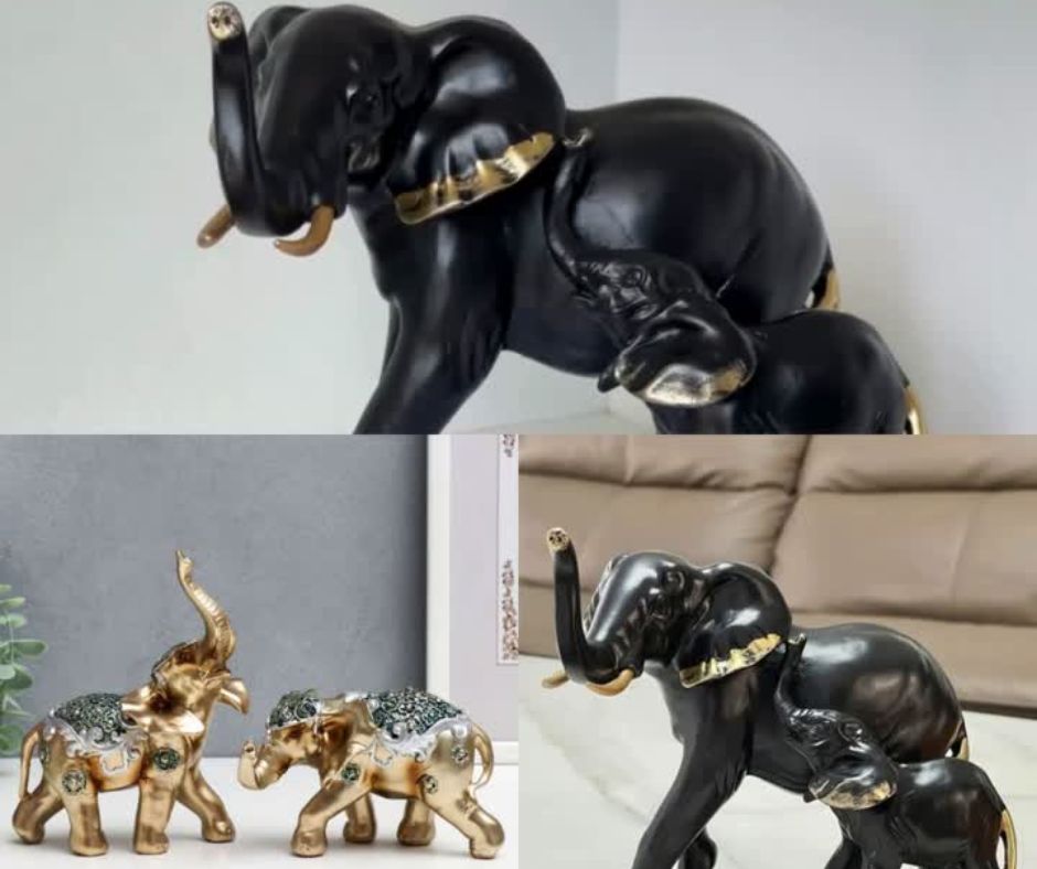 🐘Set de Elefantes de Resina Decorativos🐘
