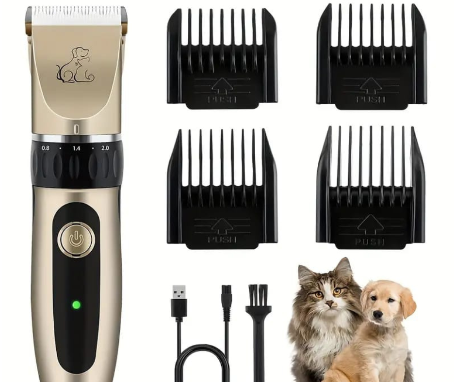 Kit Afeitadora para Mascotas Recargable