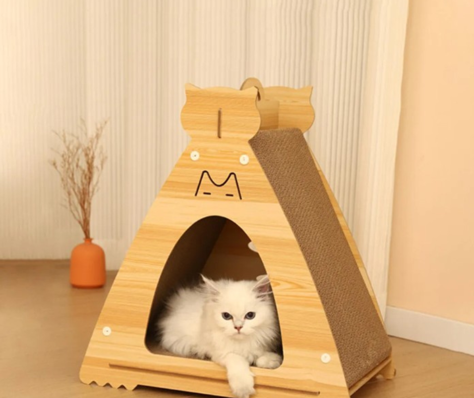 🐱 Casa Rascador para Gatos 3 en 1🐱