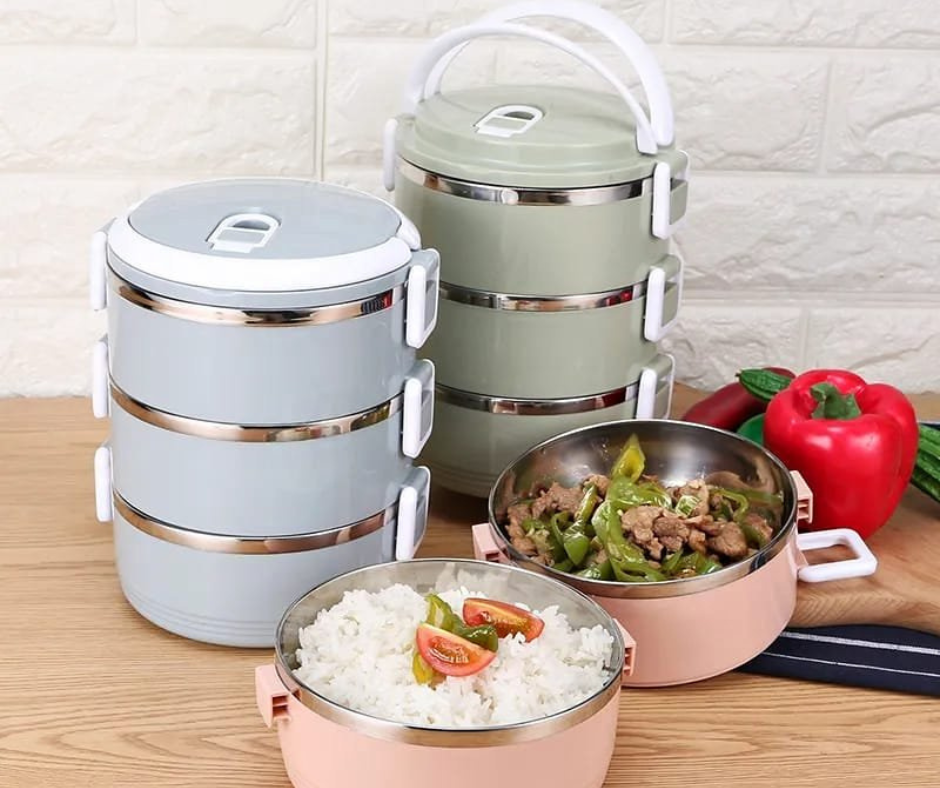 🥗Lonchera Térmica Multinivel🍲