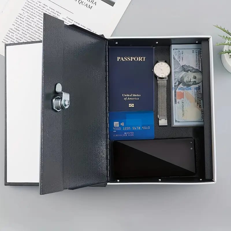 📕Caja de Seguridad con Diseño de Libro🔐