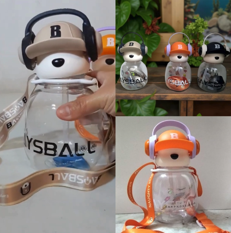 Botella de Oso con Audífonos