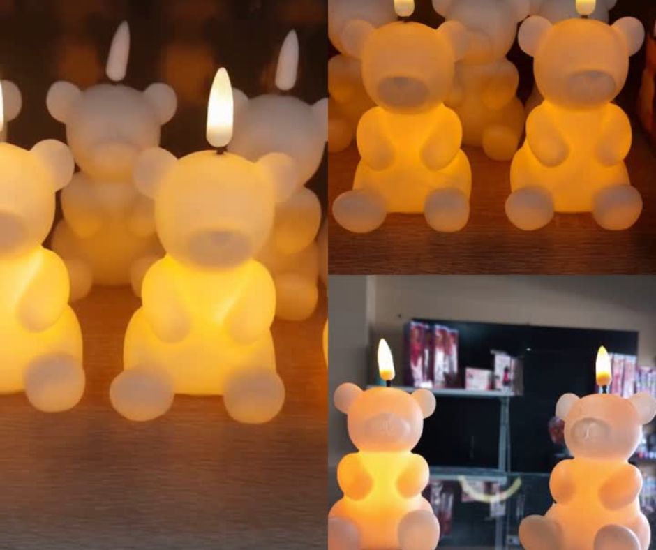 🐻Vela LED de Osito🐻