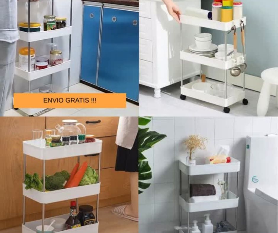 🏡Carrito Multifuncional de 3 Niveles🏡
