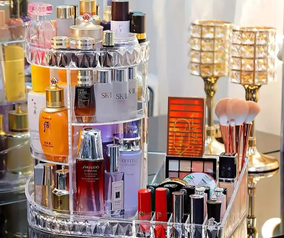 💅🏻Organizador de Maquillaje Giratorio 2 en 1💄