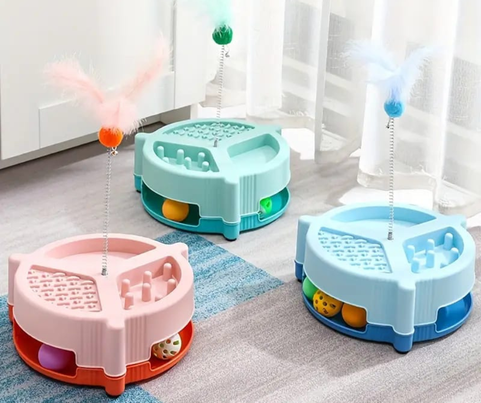 😻Juguete Interactivo 3 en 1 para Gatos😻
