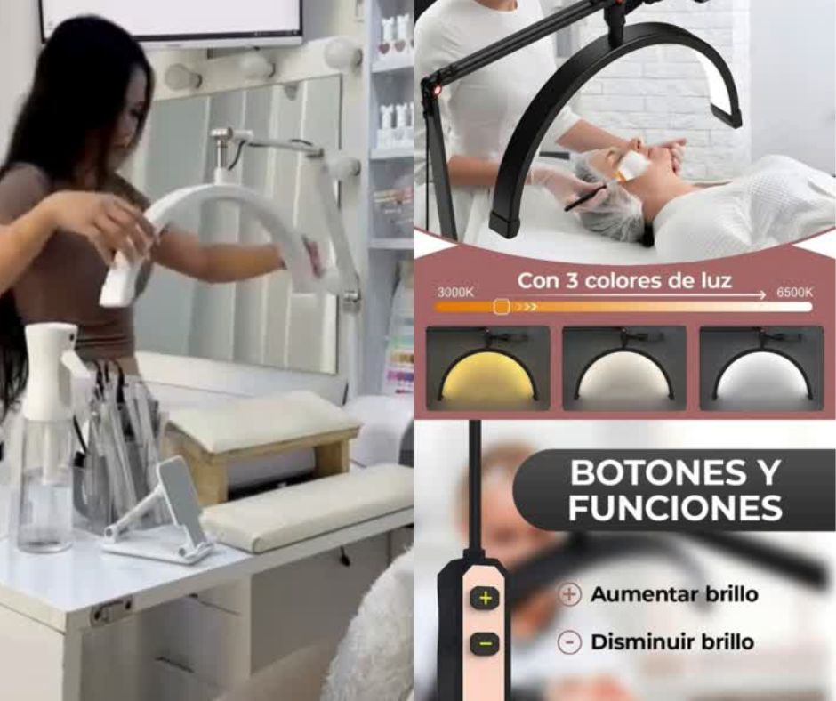 💅Lámpara Media Luna 360°👩