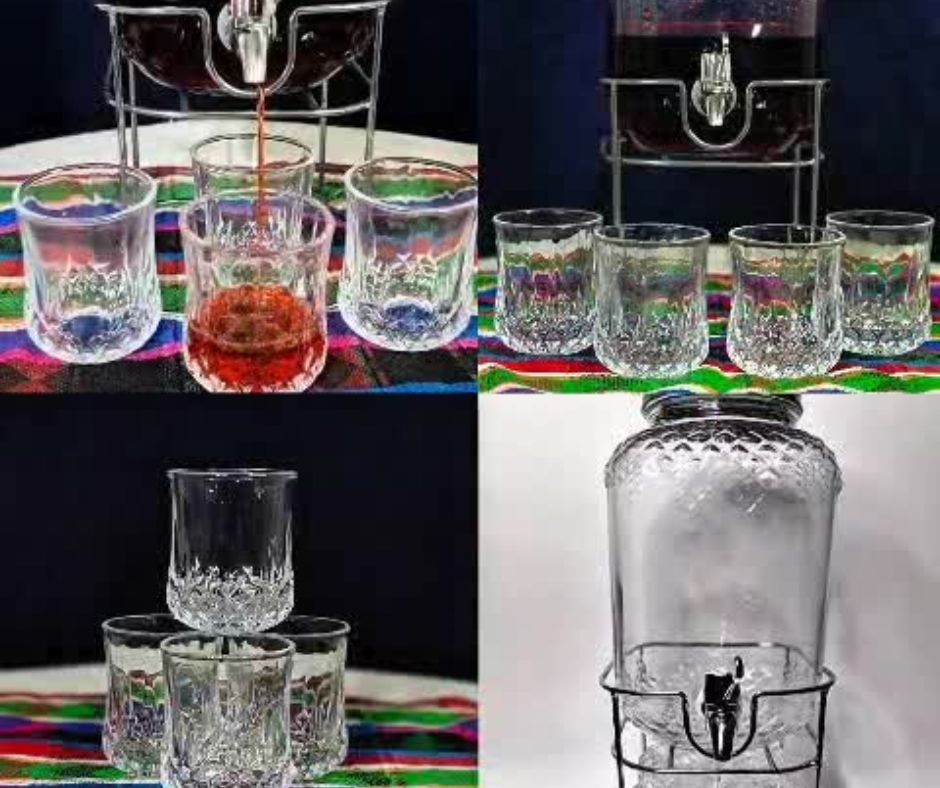 🍹Dispensador Premium con Vasos🍹